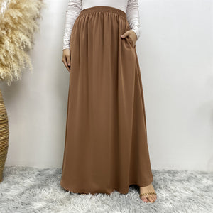 Two piece khimar jilbab abaya set with skirt and niqab