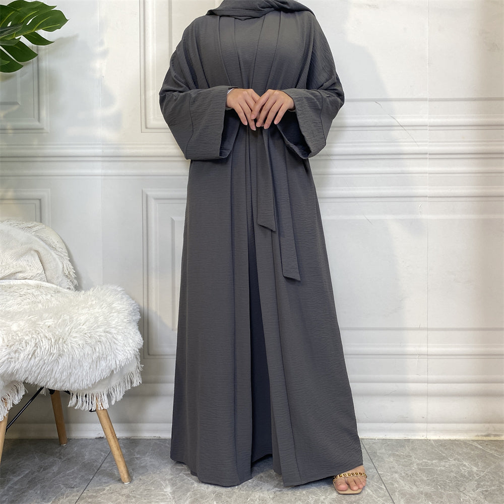Maha Grey 3 Piece Abaya Set