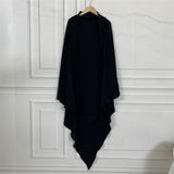One layer khimar with niqab feature in premium Nida fabric
