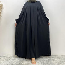 Load image into Gallery viewer, Aqsa Black Closed Full Flare Abaya
