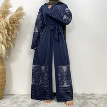 Load image into Gallery viewer, Arya Navy Blue Open Abaya EXCLUSIVE BY JM
