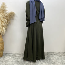 Load image into Gallery viewer, Falak Closed Khaki Green Umbrella Abaya
