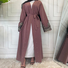Load image into Gallery viewer, Ameerah Mauve Open Abaya

