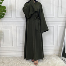 Load image into Gallery viewer, Hira Khaki Closed Abaya
