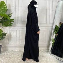 Load image into Gallery viewer, One piece Khimar/Jilbab Black Closed Abaya
