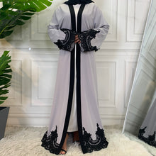 Load image into Gallery viewer, Aneeka Grey Open Abaya
