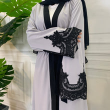 Load image into Gallery viewer, Aneeka Grey Open Abaya
