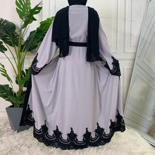 Load image into Gallery viewer, Aneeka Grey Open Abaya
