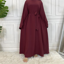 Load image into Gallery viewer, Hira Maroon Closed Abaya
