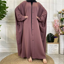 Load image into Gallery viewer, Husna Farasha Mauve Open Abaya
