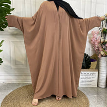 Load image into Gallery viewer, Husna Farasha Caramel Open Abaya

