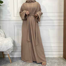 Load image into Gallery viewer, Maha Mocha 3 Piece Abaya Set
