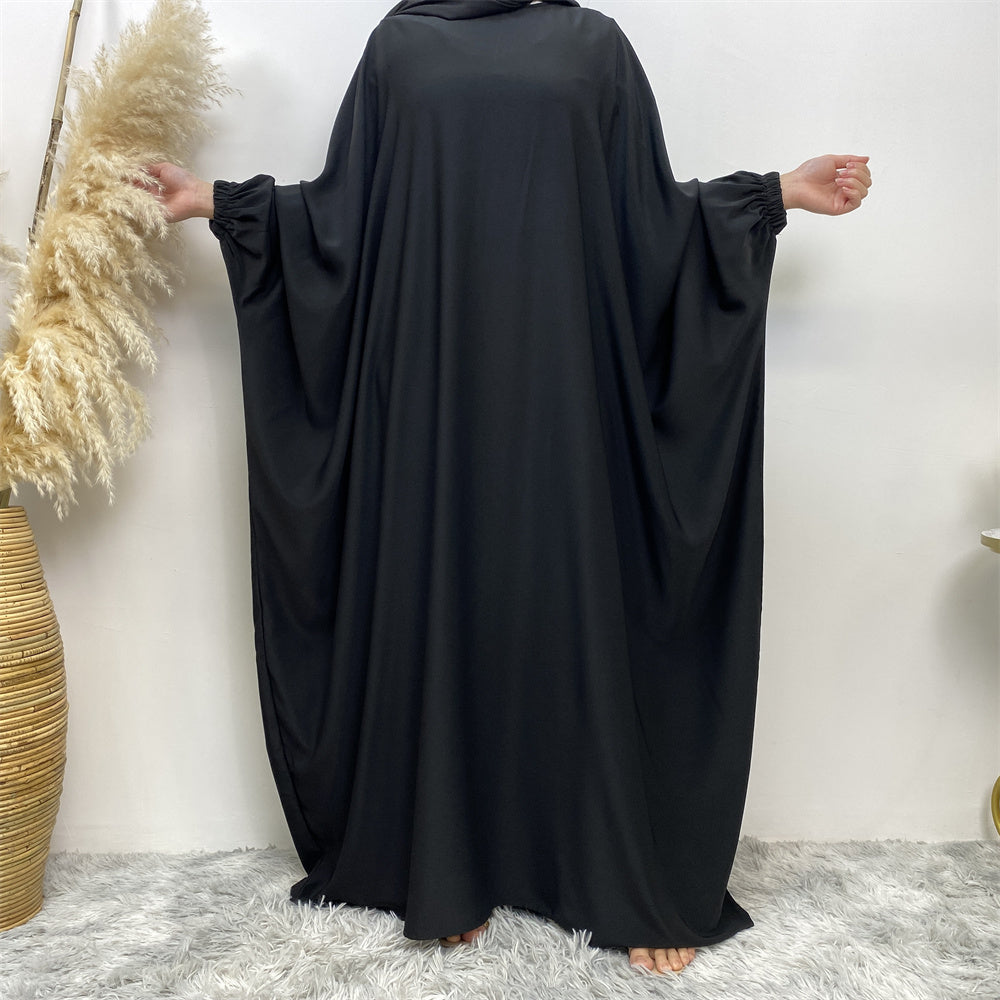 Fiza Farasha Black Closed Abaya