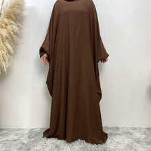 Load image into Gallery viewer, Fiza Farasha Coffee Brown Closed Abaya
