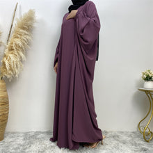 Load image into Gallery viewer, Fiza Farasha Mauve Purple Closed Abaya

