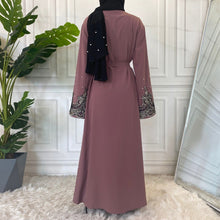 Load image into Gallery viewer, Ameerah Mauve Open Abaya

