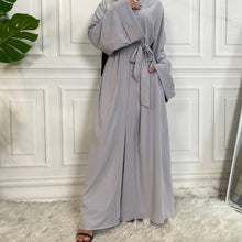 Load image into Gallery viewer, Dua Grey Open Abaya
