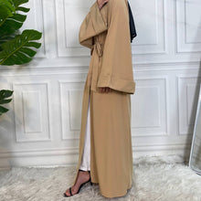 Load image into Gallery viewer, Dua Camel Open Abaya
