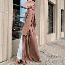 Load image into Gallery viewer, Raya Mocha 4 Piece Abaya Set
